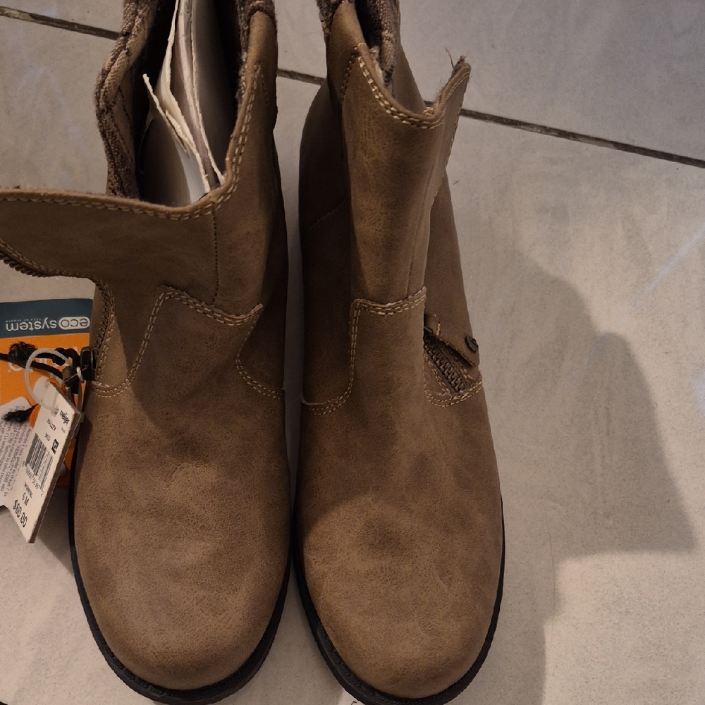 Sporto Tan Pull-On Kids Chelsea Boot
